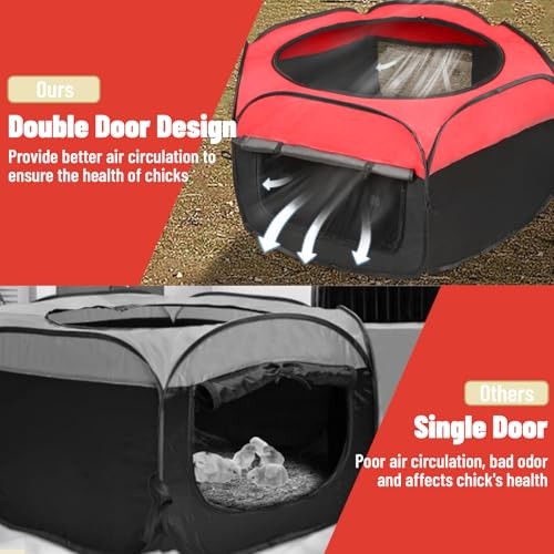 Chicken Brooder Box for Chick Starter Kit - 2026 Upgrade Chicken Brooder Tent