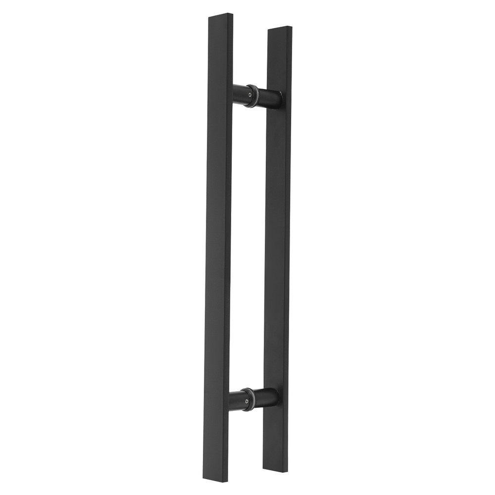 Double Sided Stainless Steel Door Handle black H Shape Door Pull Handle