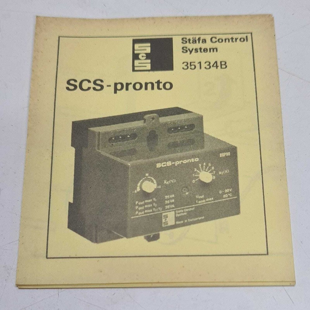 SCS-Pronto RBP93 Staefa Control System AG