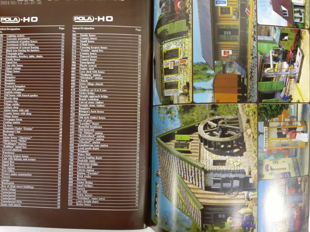 POLA 1982 Model Construction Kits HO-N Catalog
