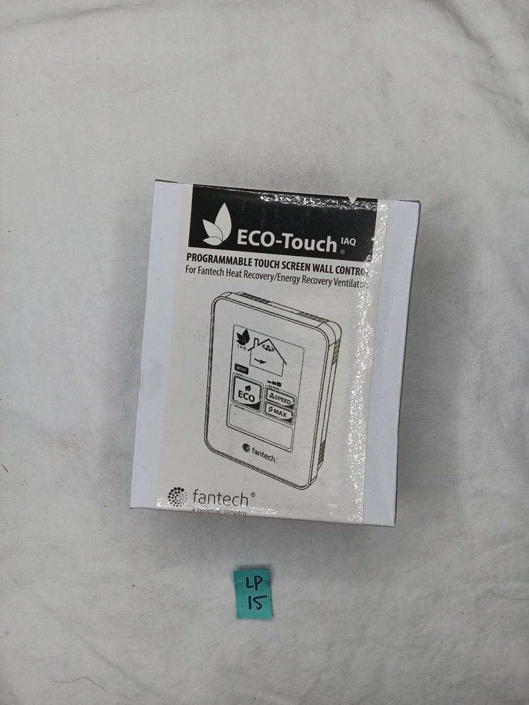 Fantech 414727 Eco-Touch Control Wall Control Light Sensor Humidity Display