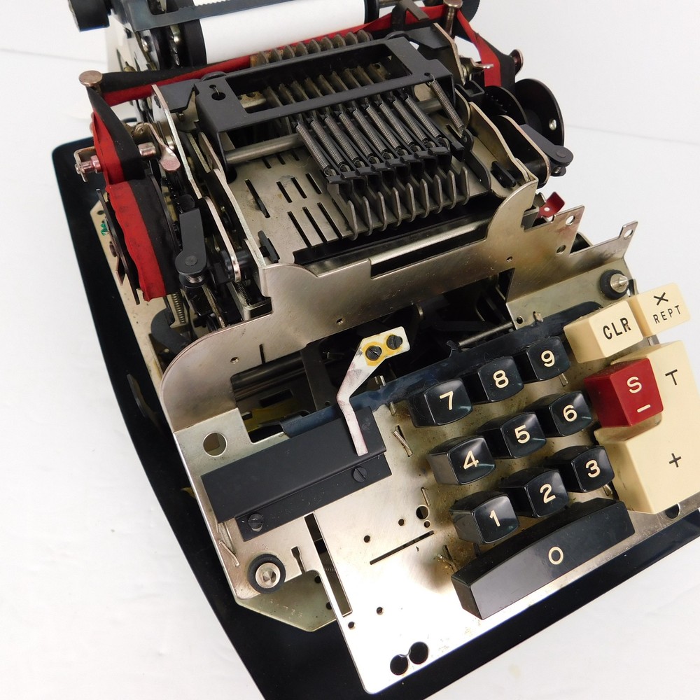 Vtg Commodore 207CB Electronic Business Adding Machine W/ Extra Rolls Tested