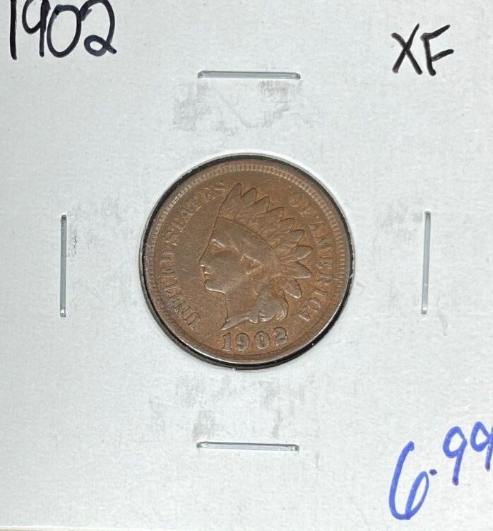 1902 INDIAN HEAD CENT ~ XF ~NICE COIN~