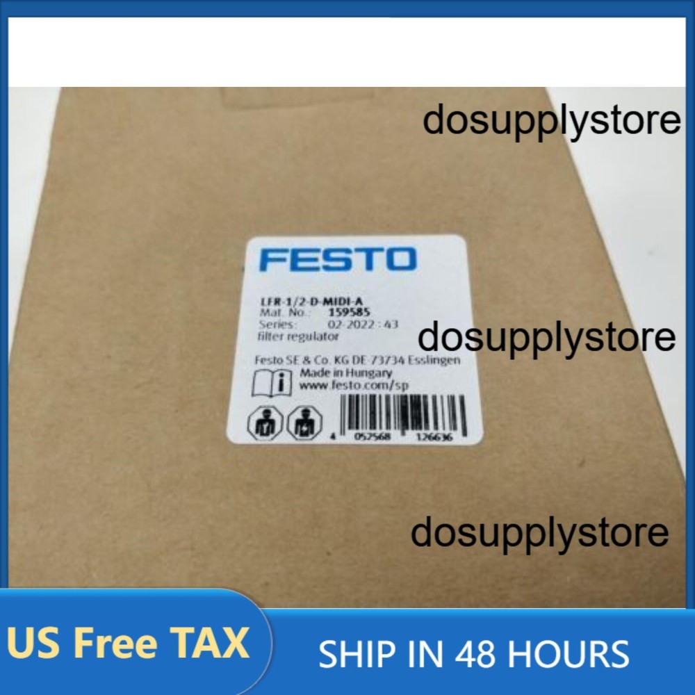 US FREE TAX New FESTO LFR-1/2-D-MIDI-A 159585 Filter Valve