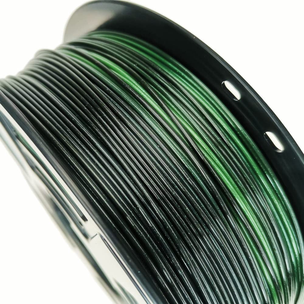 Color Changing Galaxy Starly Green Black PLA