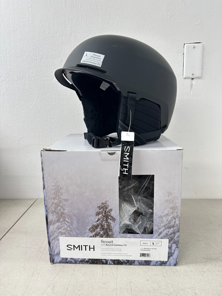 SMITH OPTICS Scout Round Contour w/ Bombshell Construction - Matte Black - Large