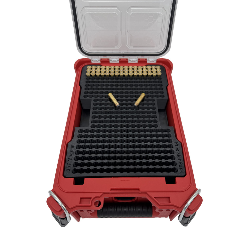 .357 Magnum Ammo Organizer Insert for Milwaukee Packout - Double Stack