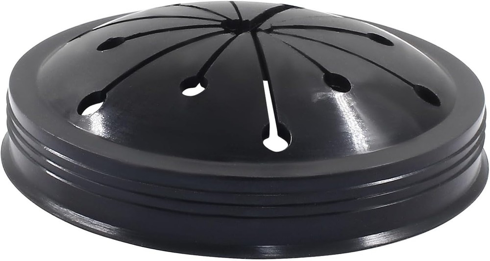 3 1/8 Inch Garbage Disposal Splash Guard: Kitchen Sink Baffle, Black