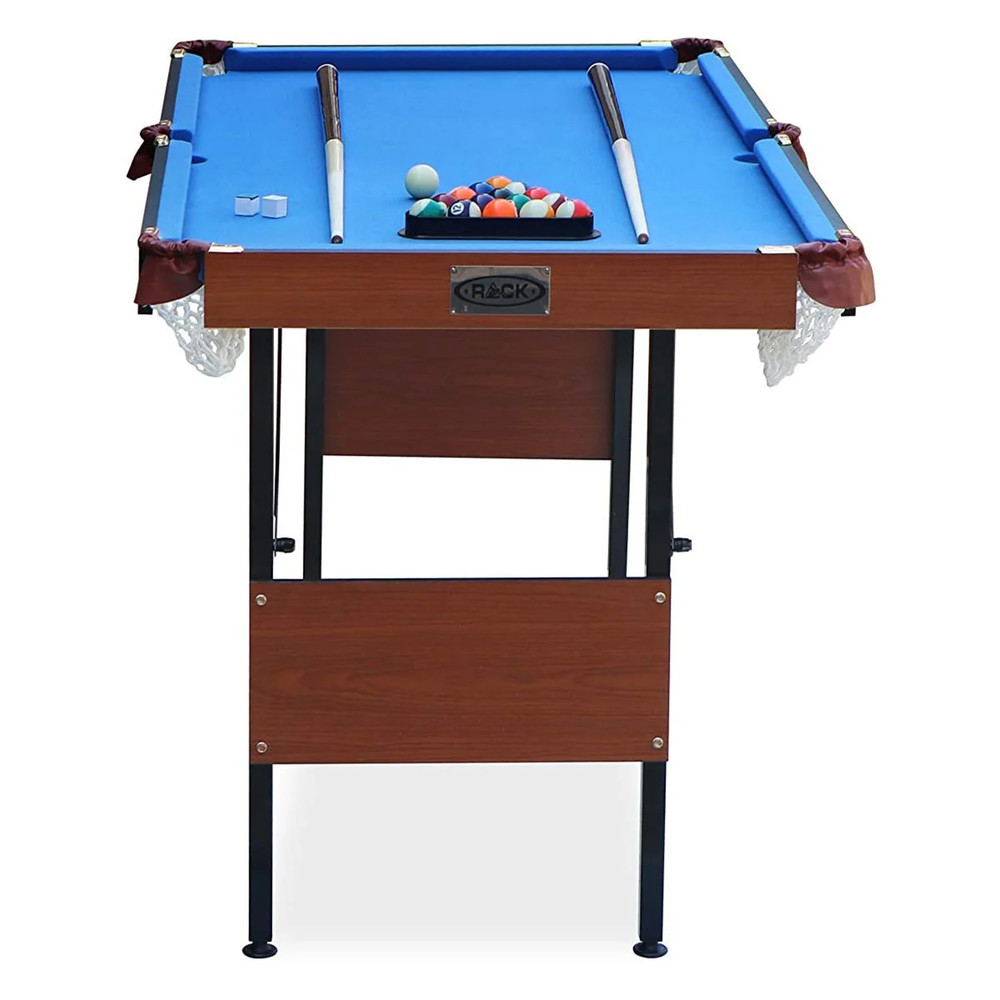 Crux 55" Folding Classic Billiard Pool Table Multi Player Game, Blue