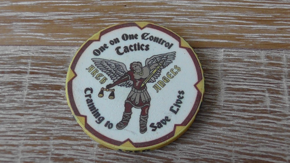 One On One Control Tactics Ceramic Challenge Coin #A87