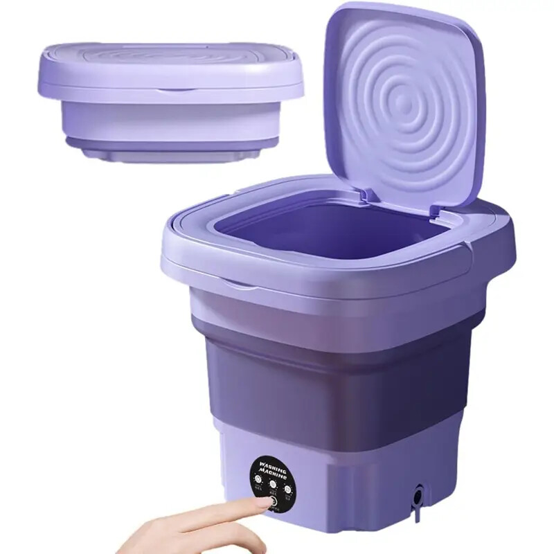 Mini Washing Machine 8L Folding Portable Sterilization Drying Laundry Machines