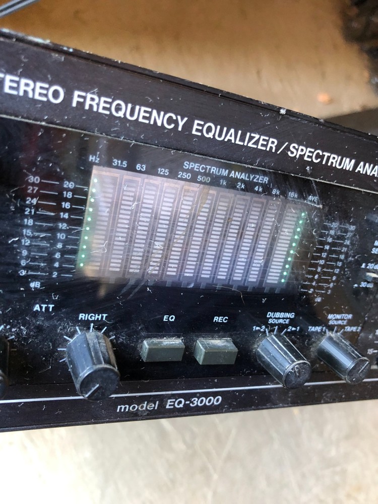 BSR EQ-3000 10 Band Graphic Equalizer and Spectrum Analyzer *AS IS -UNTESTED