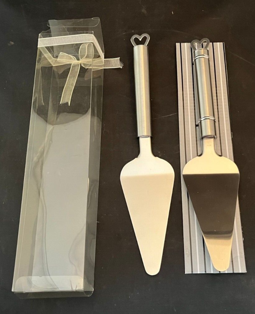 2-Piece Dessert Set, Stainless Steel, cake / pie server 5" server NIB