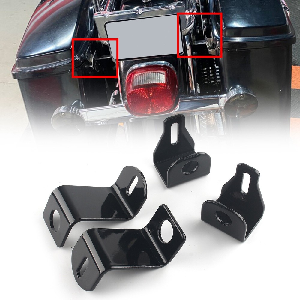 Saddlebag Lock Security Hardware Mounting Kit For Harley Road King Electra Glide