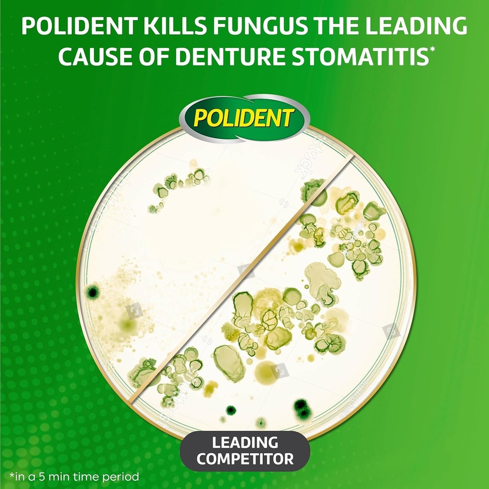 Polident 3 Minute Denture Cleanser Tablets 120 Count