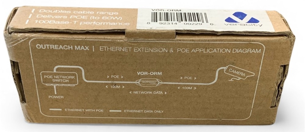 Veracity Outreach Max VOR-ORM Ethernet Range Extender + POE