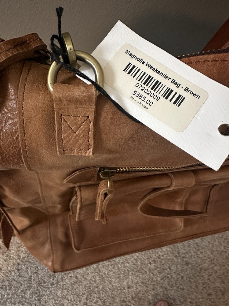 Raven & Lily Leather Weekender Bag