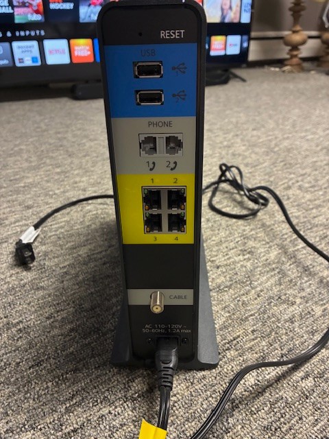 Netgear cable modem router