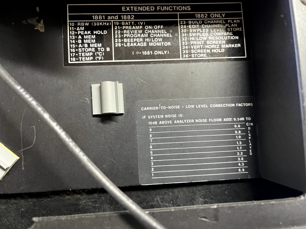 WAVETEK MODEL 1881 CATV PORTABLE SYSTEM ANALYZER 8033064