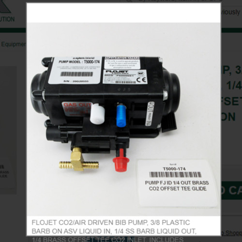 FLOJET CO2/AIR DRIVEN BIB PUMP