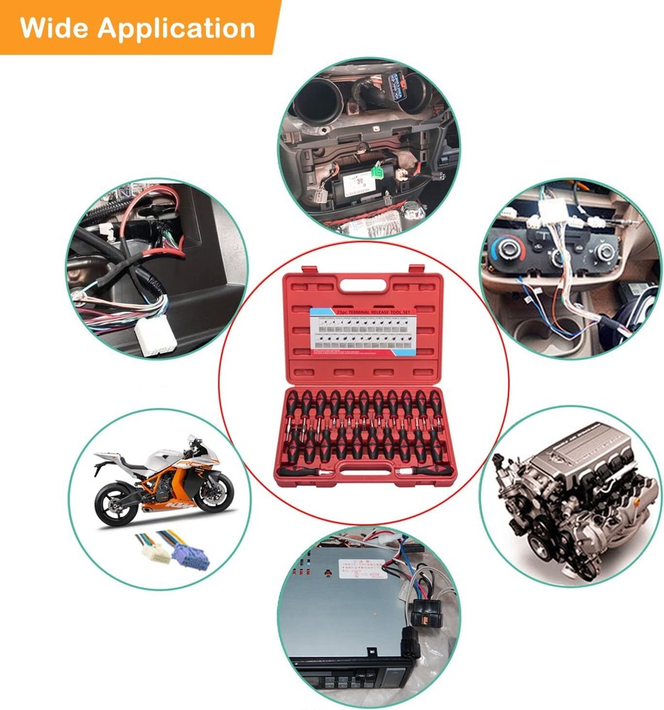 Universal Terminal Release Tool Set, Wire Terminal Electrical Connector Removal