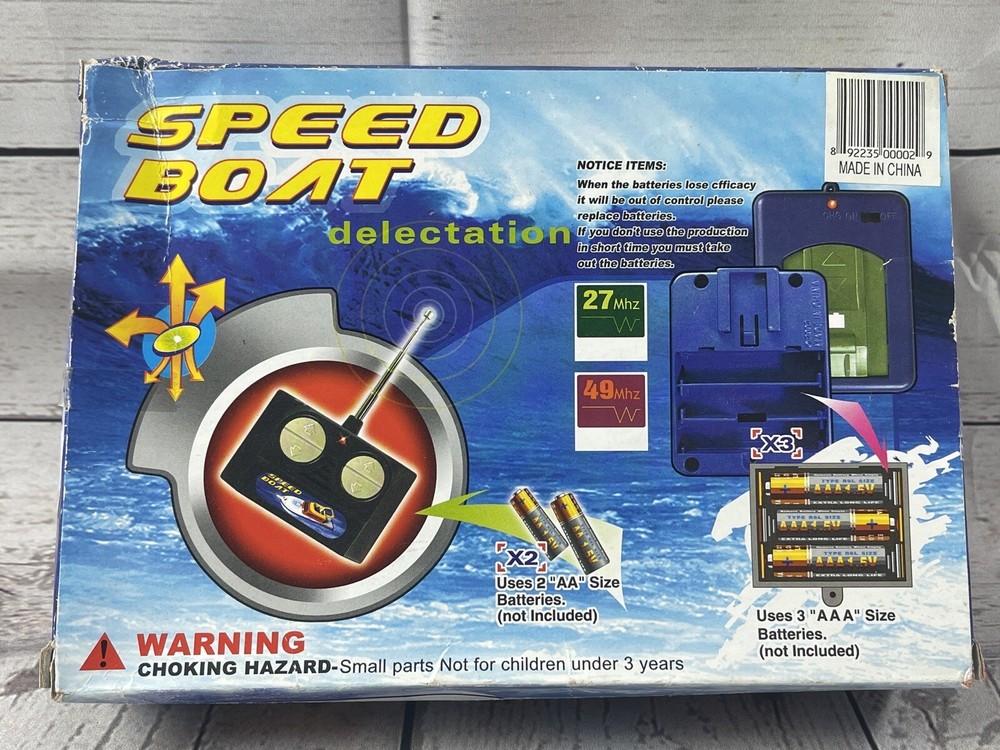 Vintage Speed Boat Powered 1:64 Scale Workmanship Full Function Radio Control