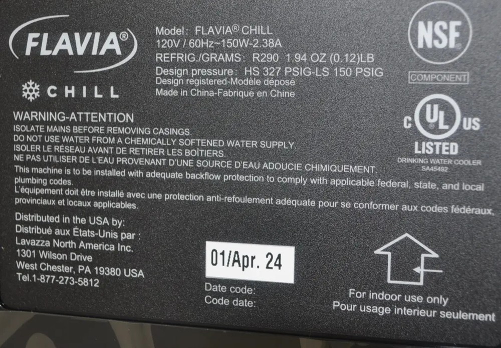 Cold Drinks Chill Module for Flavia Creation 600 FLAVIA CHILL