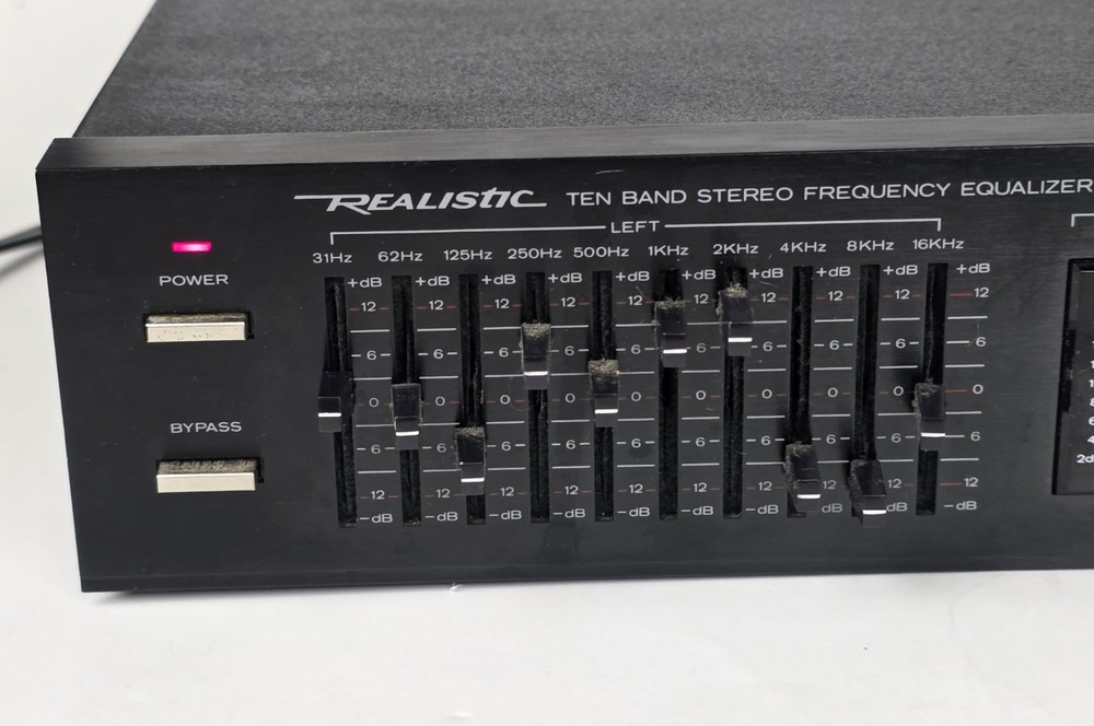Realistic Dual 10 Band Stereo Frequency Equalizer 31-2020A (SEE DESCRIPTION)