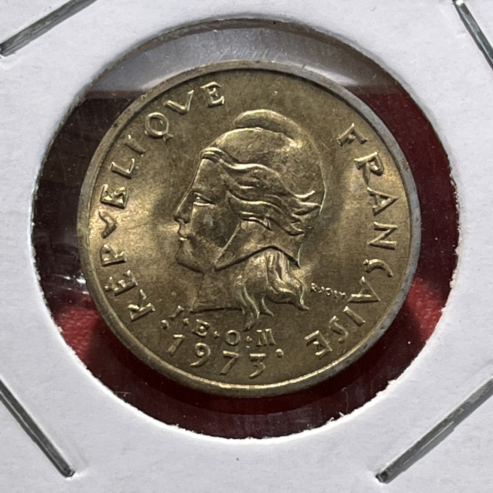 New Hebrides 2 Francs 1973 UNC (Sc68/166)