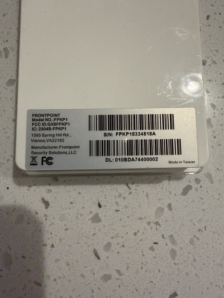 Frontpoint FPKP1 Wireless Security Keypad – Keypad Only – As-Is / Untested FAST