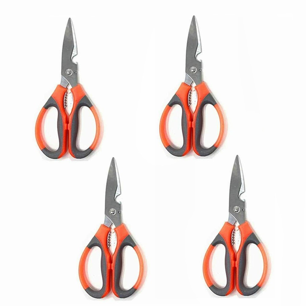 4 Pack Heavy Duty Kitchen Scissors Sharp Blade Multipurpose Utility Shears