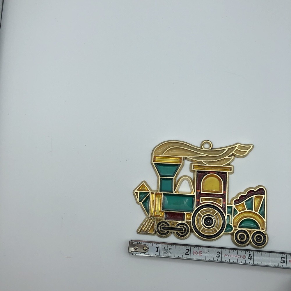Vintage Train engine suncatcher ornament