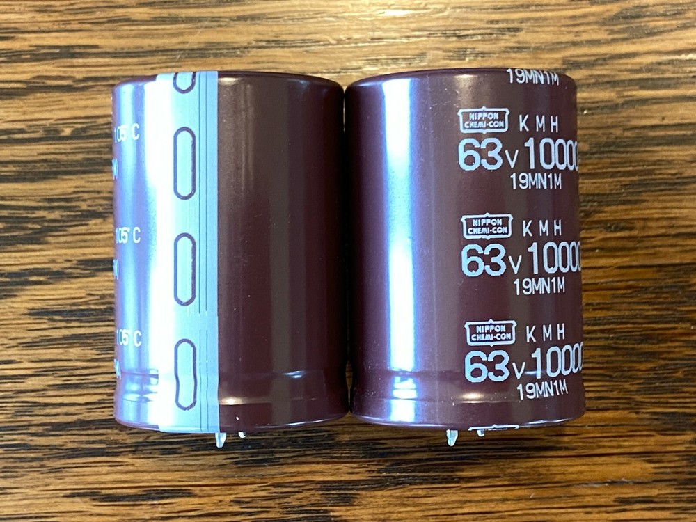2 Replacement Main Filter Capacitors Marantz 2235B Chemi-Con 10000 uf 63v 35mm