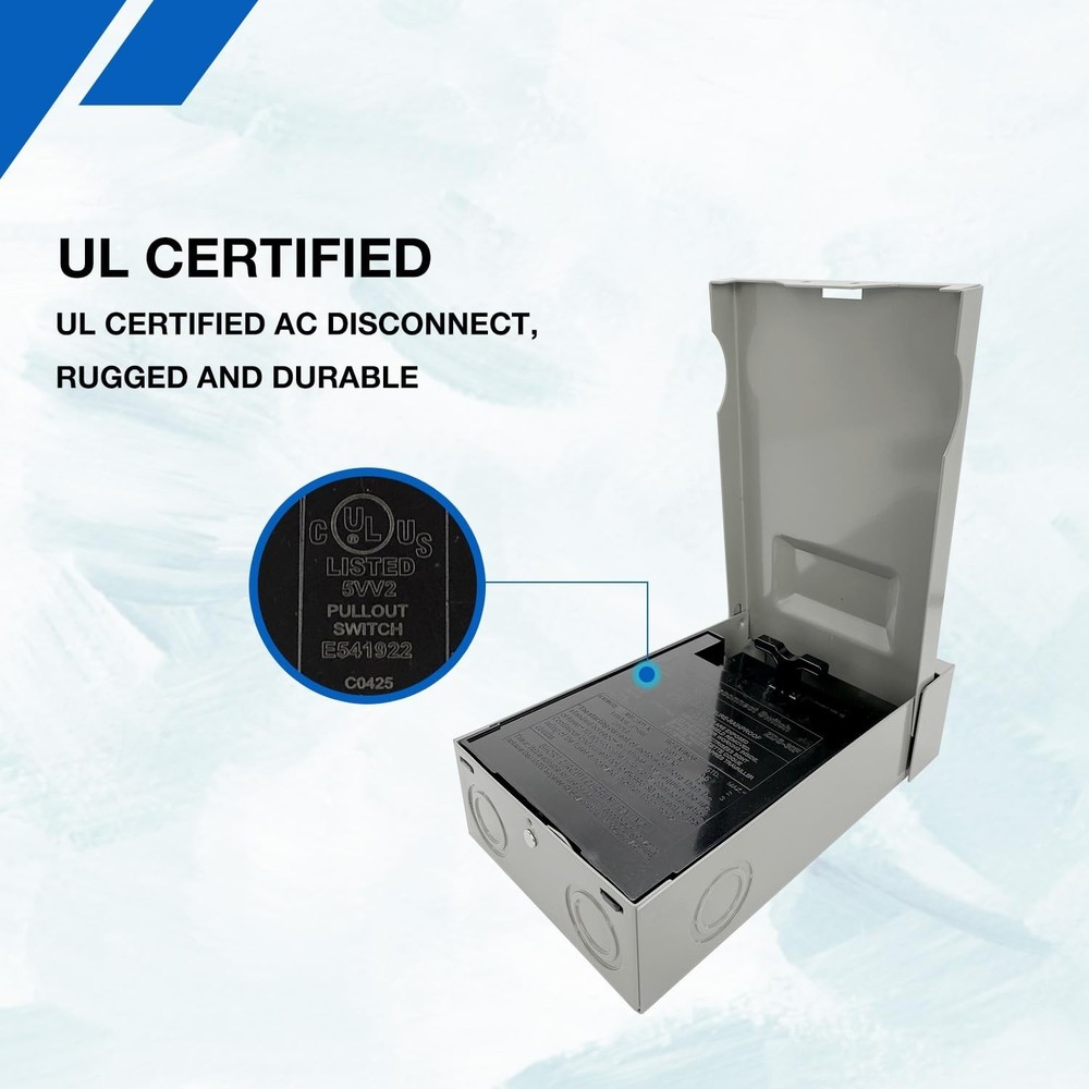 DS-30F Pull-Out Disconnect Switch 30A 240V Fused