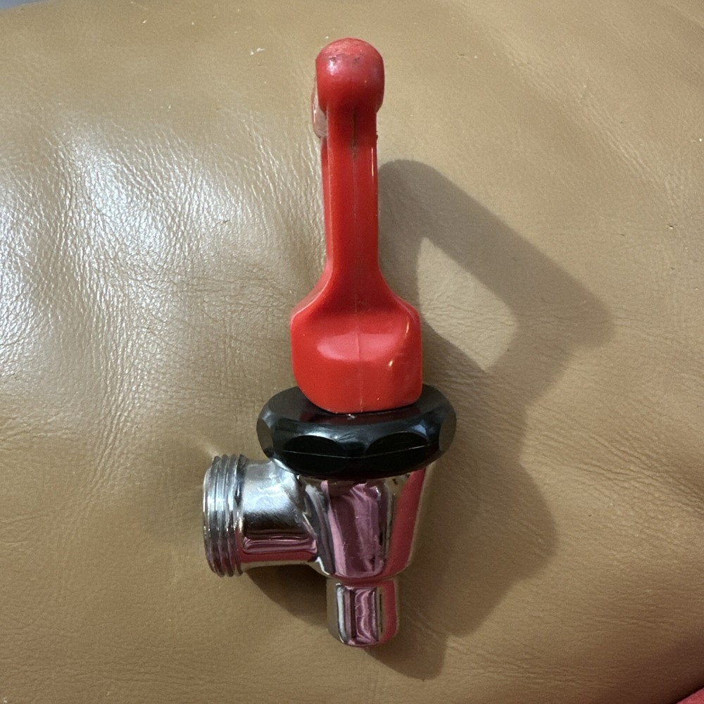Faucet 07094 Hot Water for Bunn, Red Handle, Self Locking