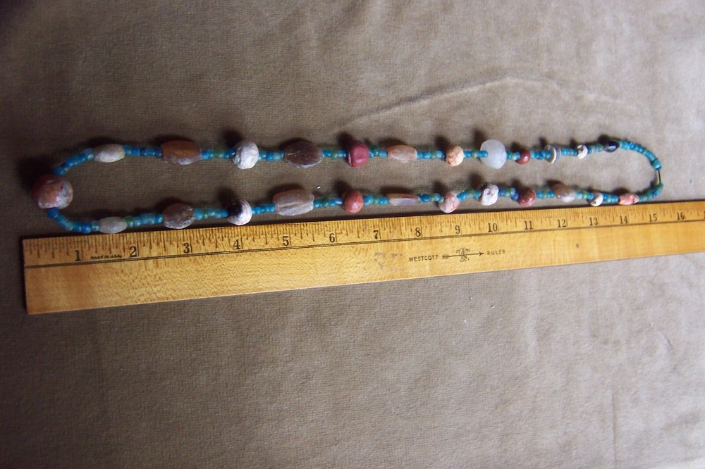 Precolumbian ancient necklace-30"