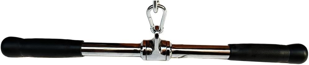 Lat Cable Machine Attachment Curl Pulldown Barbell Revolving Bar Multi-Exerciser