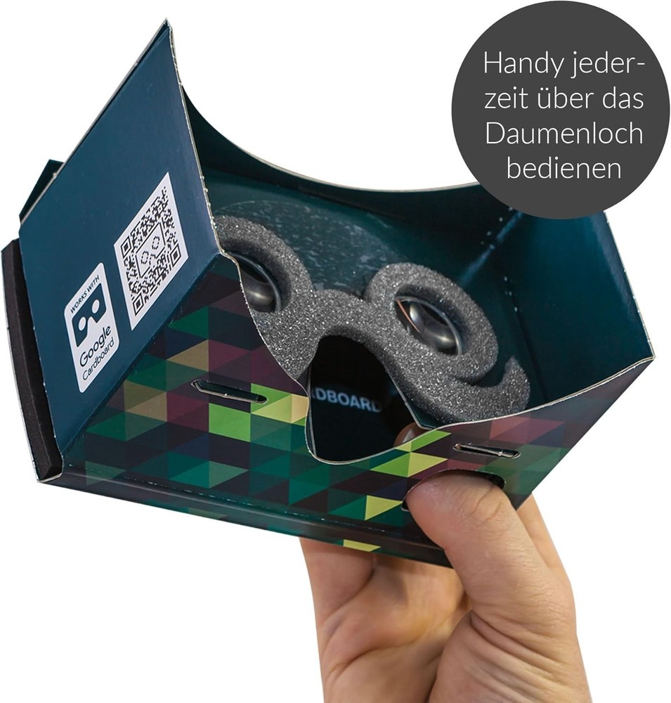 Universal Google Cardboard VR Goggles: Includes Cushion & Sweatproof Features