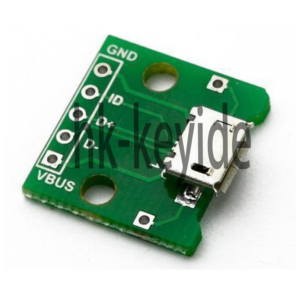 1Pcs MICRO USB to DIP Adapter 5pin female connector B type pcb converter