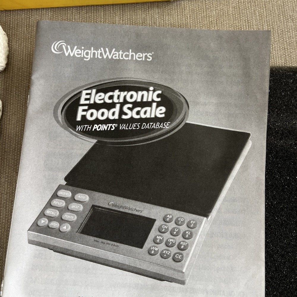 Weight Watchers Electronic Food SCALE w/Points Values Database LARGE DISPLAY NEW