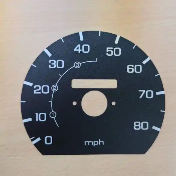 Honda Acty gauge face MPH overlay
