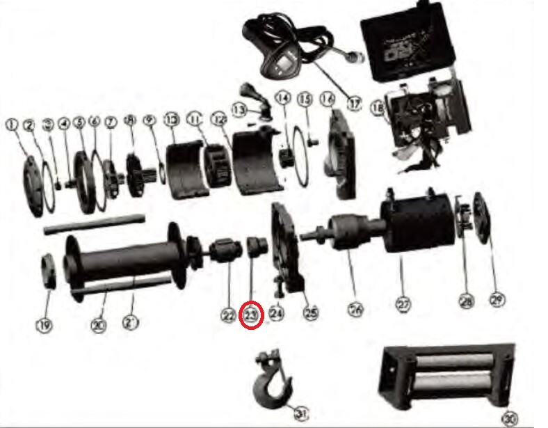 Smittybilt 97210-23 Coupling Joint For XRC10 Winch