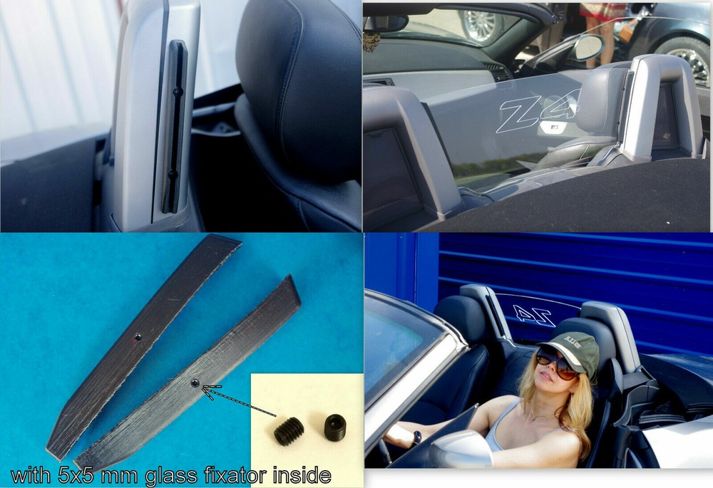 Z4 bmw 02-08 E85 Wind Deflector defender e85 ,logo