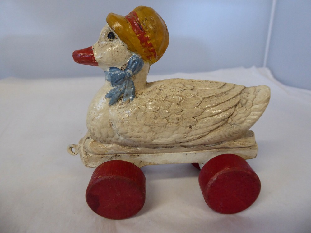 Vintage Antique Unusual Duck Pull Toy