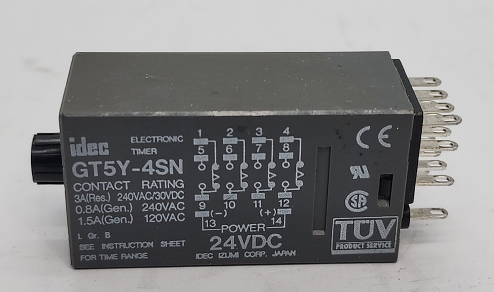 IDEC GT5Y-4SN 24VDC ELECTRONIC TIMER & SOCKET [RC2-4]