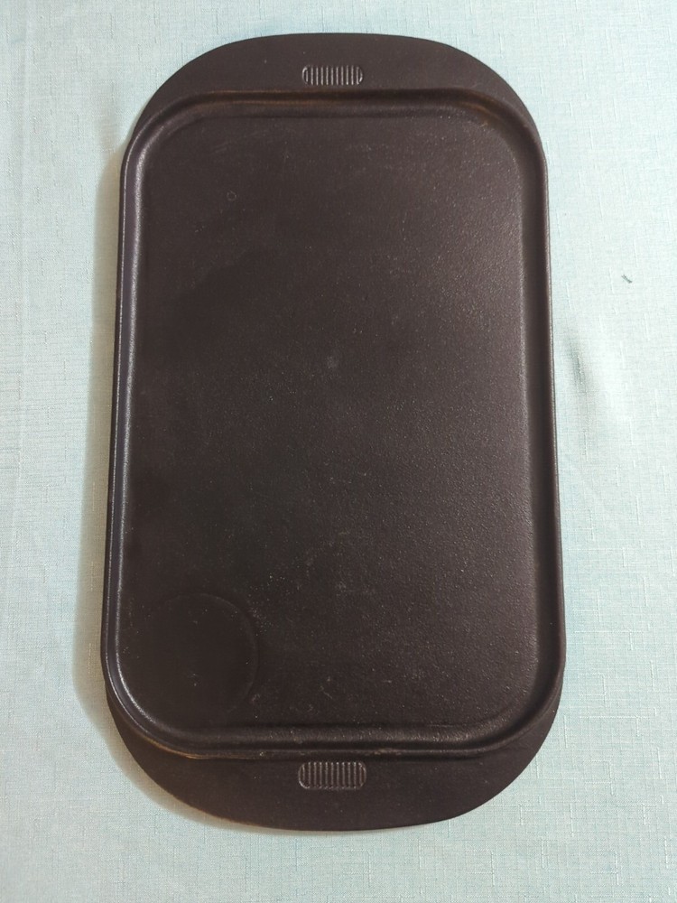 Reversible Cast Iron Pro Grid & Smooth Griddle Grill 19" X 10"
