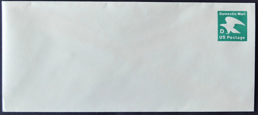1985 US Sc. #U607 stamped envelope, 22 cent "D" stamp mint, very good shape