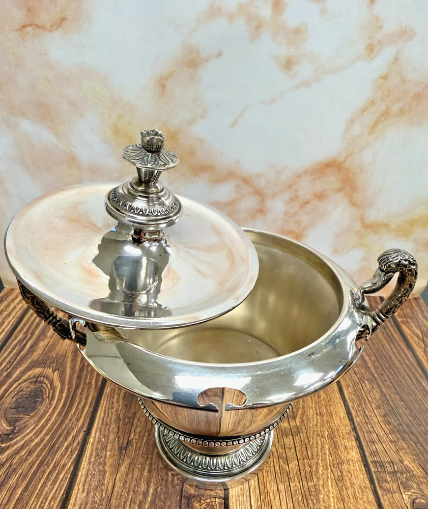 Italian 800 Silver Small Footed Lidded Compote Candy Dish