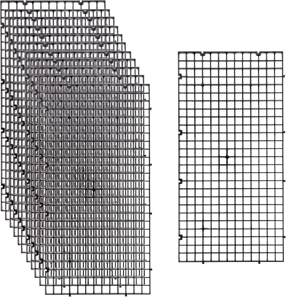 ALEGI 12 Pcs Aquarium Fish Tank Divider Plastic Egg S 12pcs Black, Black