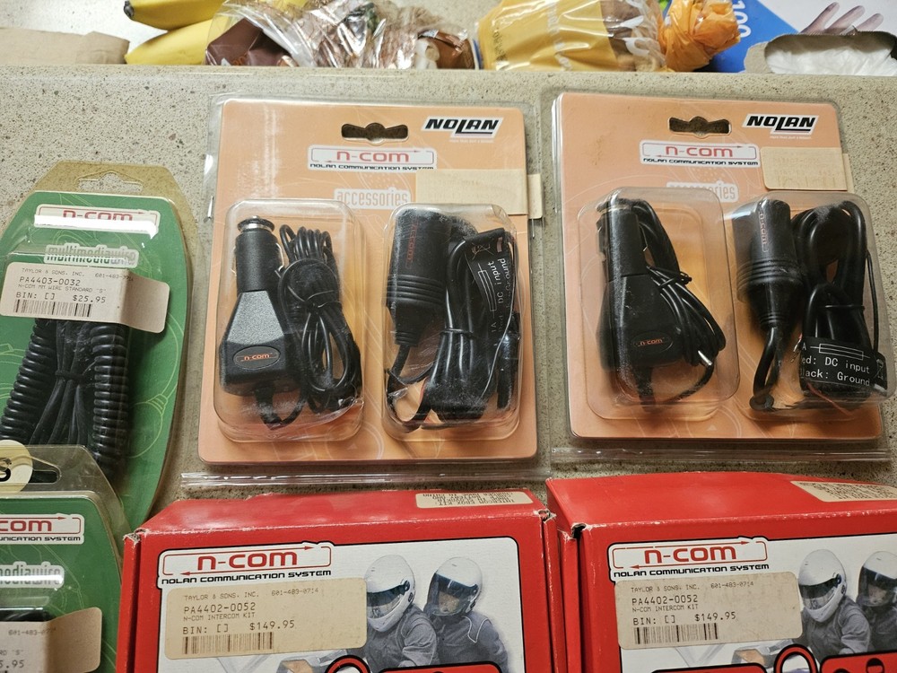 Nolan Communication System And Accessories. 2 Intercom Kits For Motorcycle.